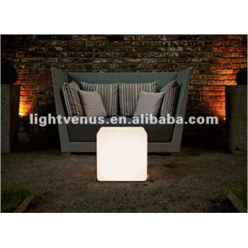 Material PE, RGB Color cambiante LED Cubo Silla